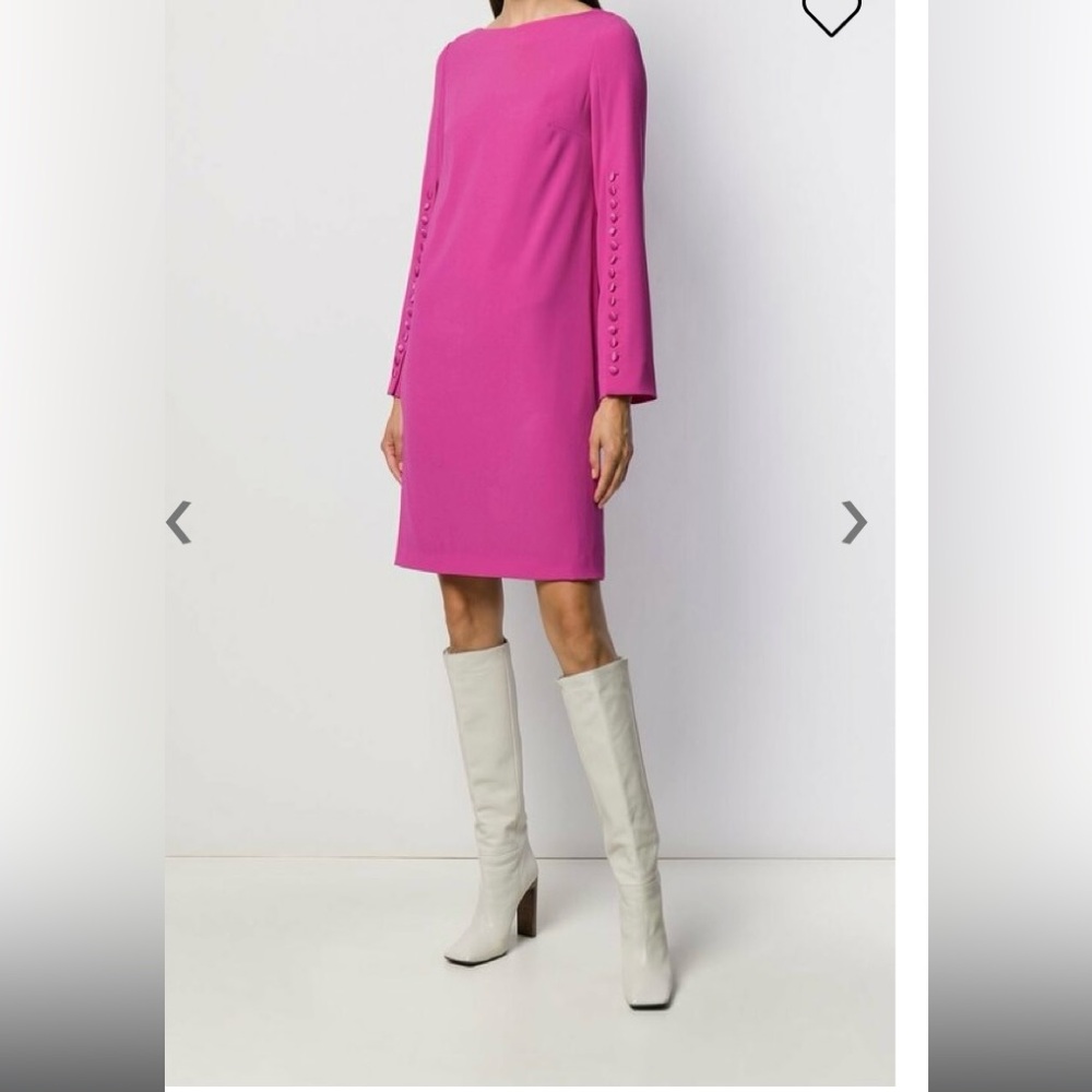 Escada Dehva Sari pink Long Sleeve Dress size 8.